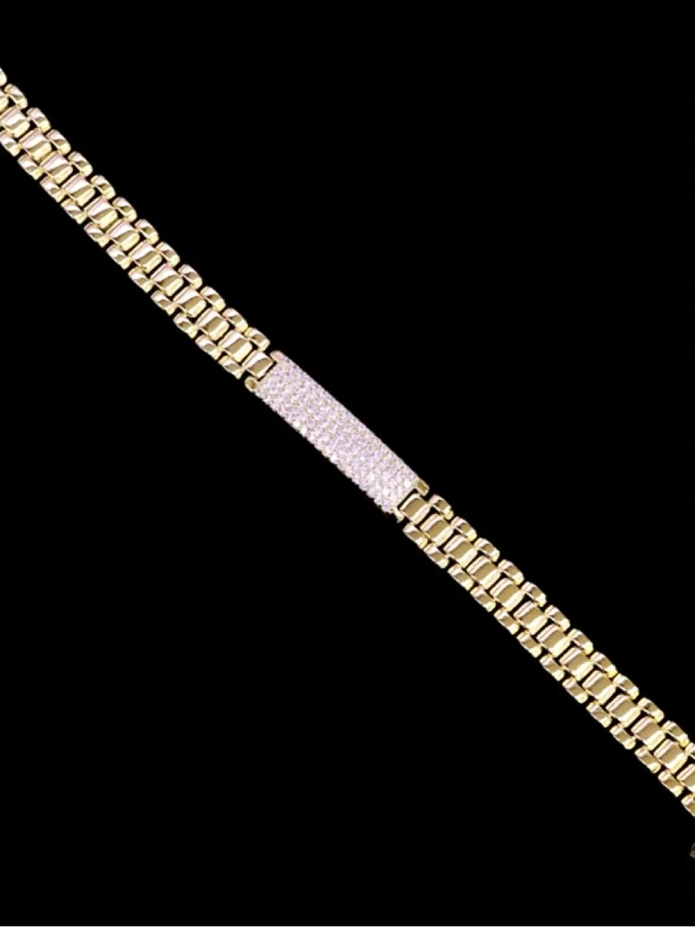 Men's Gold-Tone CZ Bracelet —8